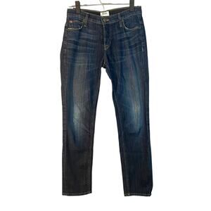 Hudson Liberty Blue Leigh Boyfriend Fit Pant Denim Jeans Women Sz 24